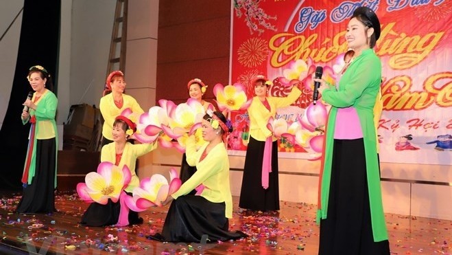 The New Year's meeting of the Vietnamese community in Macau (China). (Photo: VNA)