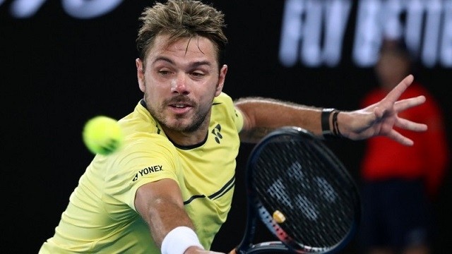 Switzerland's Stan Wawrinka in action during the match against Canada's Milos Raonic - Australian Open - Second Round - Melbourne Park, Melbourne, Australia, January 17, 2019. (Photo: Reuters)