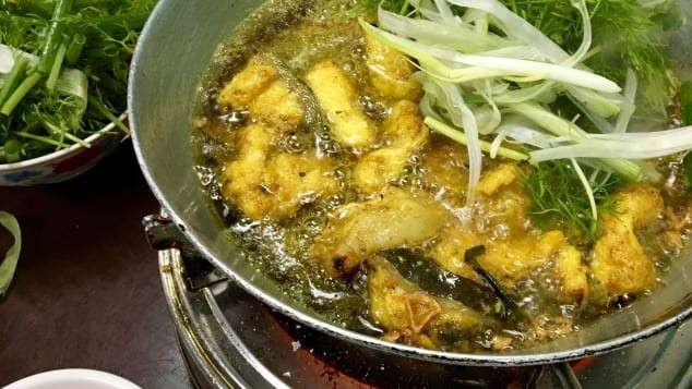 'Cha ca' is a vermicelli noodle dish with turmeric-spiced catfish. (Photo: CNN)