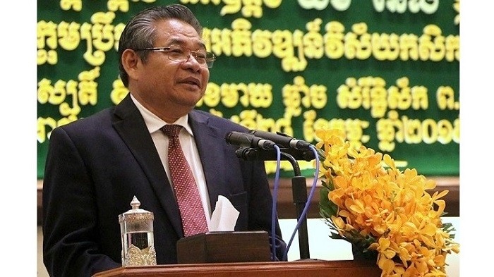 Cambodian Deputy PM Yim Chhayly expresses his thanks to contributions of Vietnamese rubber plantation projects to local socio-economic development. (Photo: NDO)