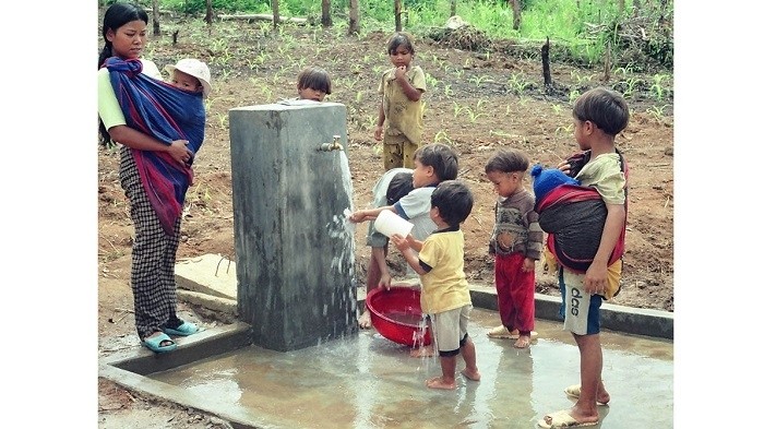 A rural clean water supply project in an ethnic minority area. (Photo: baogialai.com.vn)