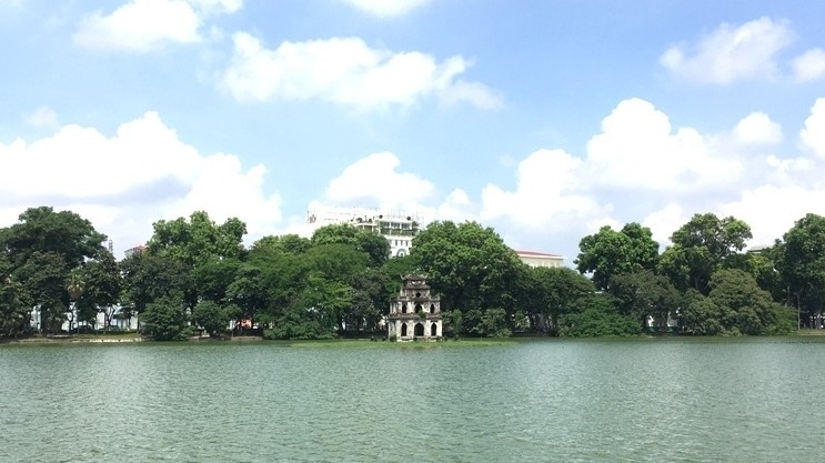 Hoan Kiem Lake in central Hanoi