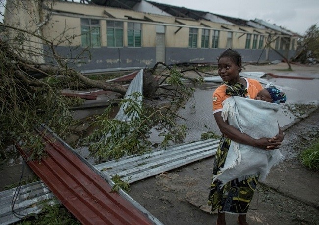 The aftermath of the Cyclone Idai is pictured in Beira, Mozambique, March 16, 2019. (Photo: Care International via Reuters).