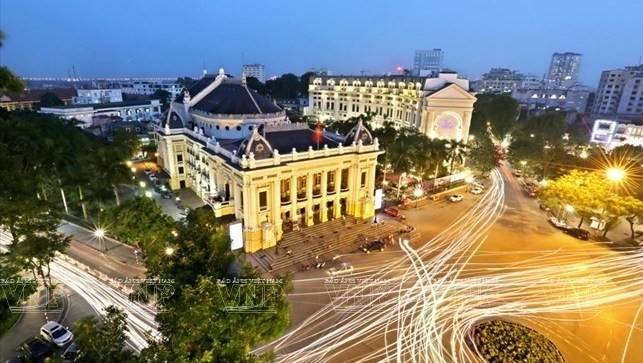 Hanoi Opera House, a popular tourist attraction of Hanoi. (Photo: VNA)