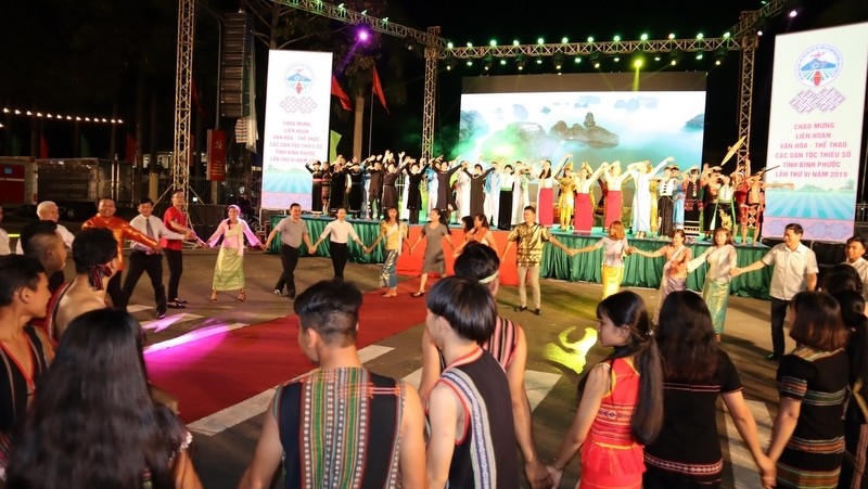 At the opening ceremony for the festival