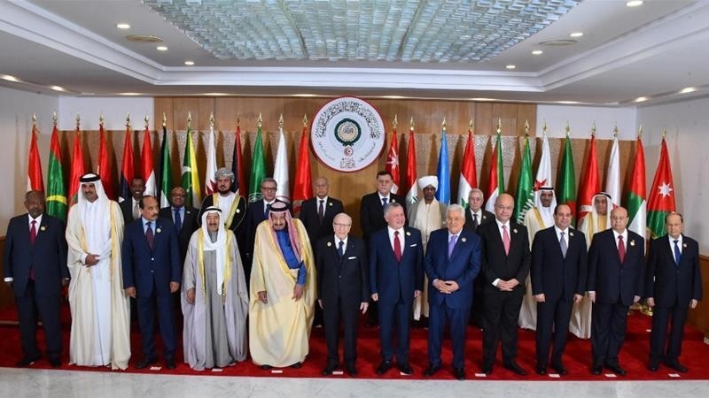 Arab leaders pose for the camera ahead of the 30th Arab Summit in Tunis, Tunisia on March 31, 2019. (Photo: Reuters)