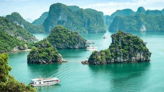 The website recommends that tourists see the UNESCO-recognised site’s awe-inspiring limestone towers by boat (Photo: Business Insider)