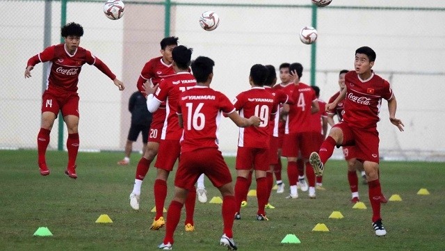 The national squad will play six 2022 FIFA World Cup qualifying matches in 2019. (Photo: Vietnam Football Federation)
