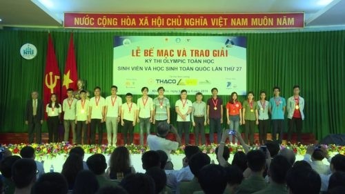 At the closing ceremony for the olympiad (Photo: ktv.org.vn)