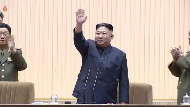 Kim Jong Un, DPRK leader was re-elected as chairman of State Affairs Commission. (Source: Yonhap)  