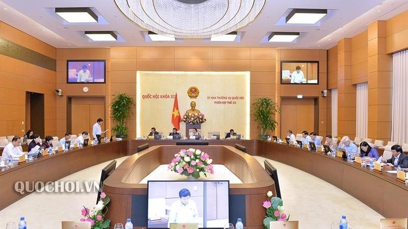 The meeting of the National Assembly's Standing Committee (Photo: quochoi.vn)