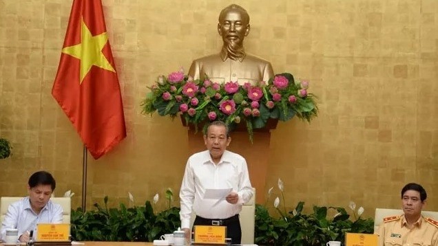 Deputy PM Truong Hoa Binh speaks at the conference. (Photo: NDO/Bong Mai)