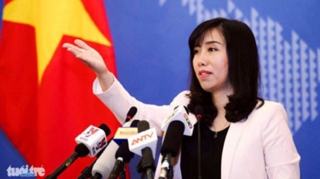 Spokesperson of the Foreign Ministry of Vietnam Le Thi Thu Hang. (Source: Tuoitre)