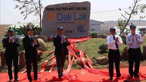 The BMT solar power farm in Krong PaK district, Dak Lak province, was inaugurated on April 25. (Photo: VNA)