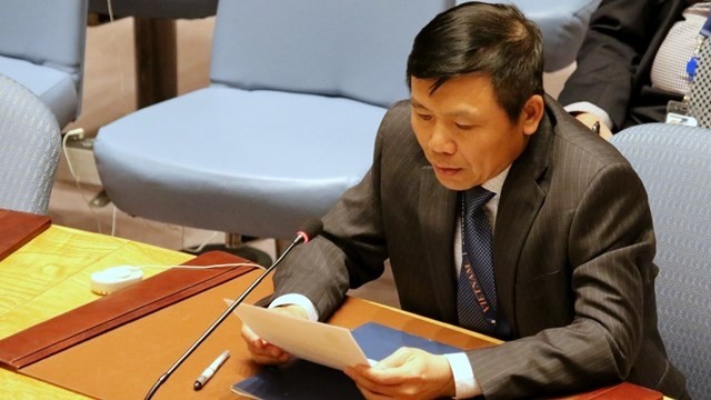 Ambassador Dang Dinh Quy, head of Vietnam’s permanent mission to the United Nations (Photo: VNA)