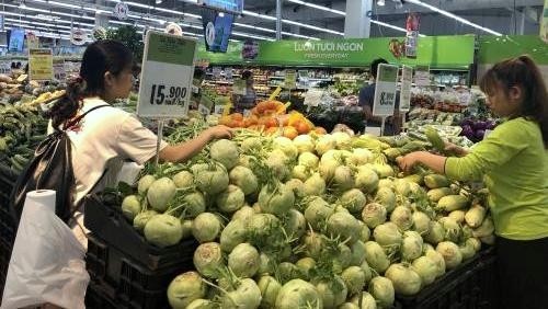 Vietnamese agricultural products introduced at BigC supermarket chain. (Photo: VNA)