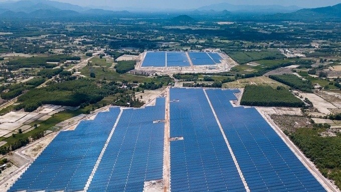 A general view of Cat Hiep solar power plant in Binh Dinh province.