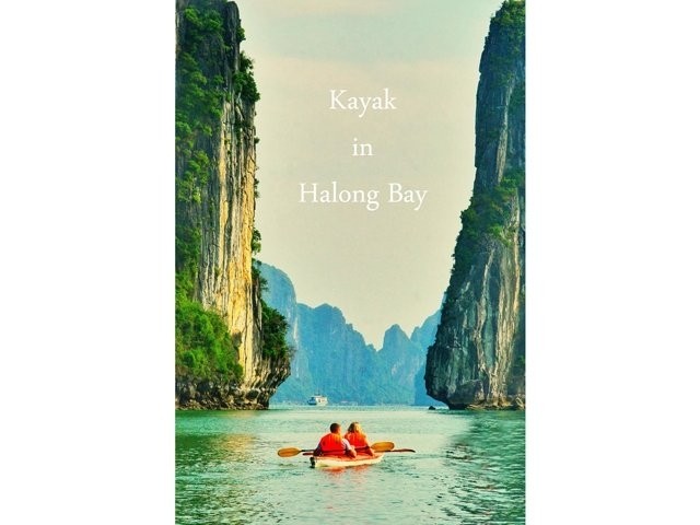  Kayaking in Ha Long bay is one of the highlights during a tourists’ trip to the UNESCO-recognised World Natural Heritage Site