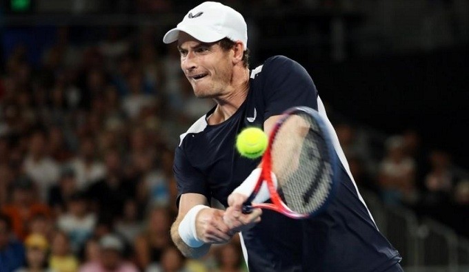 Britain's Andy Murray in action during the match against Spain's Roberto Bautista Agut - Australian Open - First Round - Melbourne Arena, Melbourne, Australia, January 14, 2019. (Reuters)