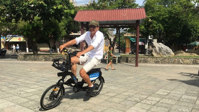 Hoi An has launched its bicycle sharing system. (Photo: VnExpress)