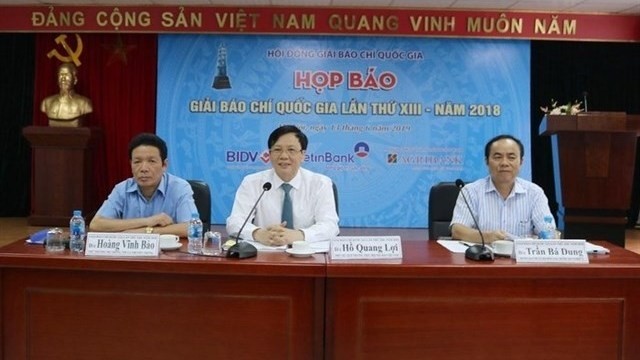 Delegates at the press conference  (Photo: VNA)