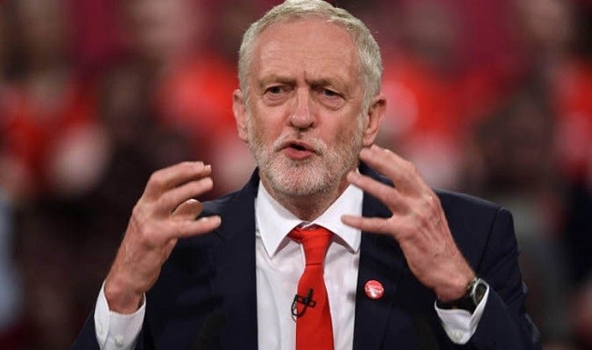  UK Labour party leader Jeremy Corbyn