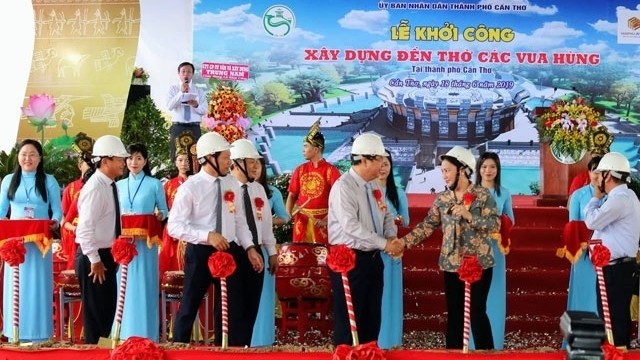 National Assembly Chairwoman Nguyen Thi Kim Ngan attends the groundbreaking ceremony. (Photo: NDO)