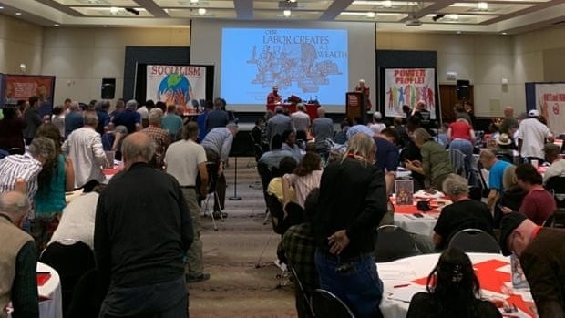 At the 31st national convention of the Communist Party USA in Chicago (Photo: The Guardian)