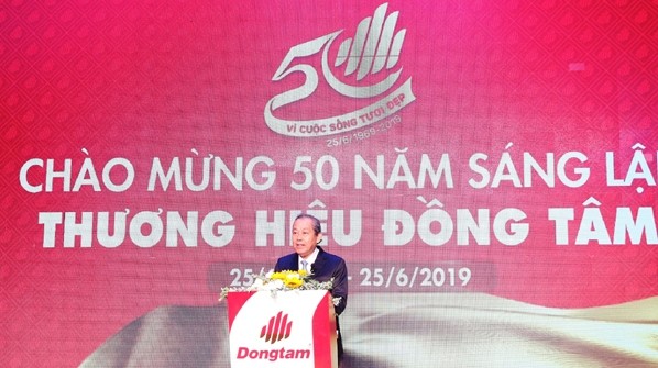 Deputy PM Truong Hoa Binh speaking at the ceremony (Photo: VGP)