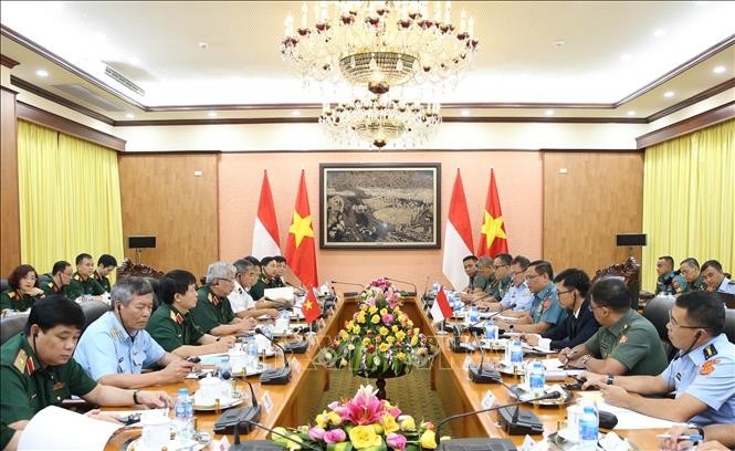 A general view of the first Vietnam-Indonesia Defence Policy Dialogue in Hanoi on June 26. (Photo: VNA)
