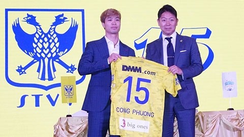 Nguyen Cong Phuong will wear the jersey with the number 15. (Photo: Bong Da Plus)