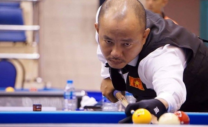 Do Nguyen Trung Hau is the only Vietnamese cueist to make the 2019 Porto 3-Cushion World Cup quarterfinals. 