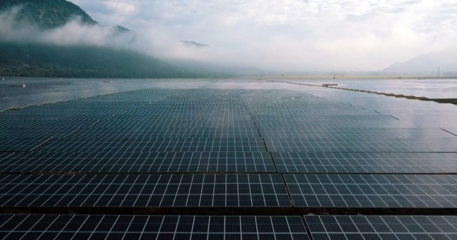 Panels of the Sao Mai Solar PV1 plant in Tinh Bien district, An Giang province (Photo: VNA)