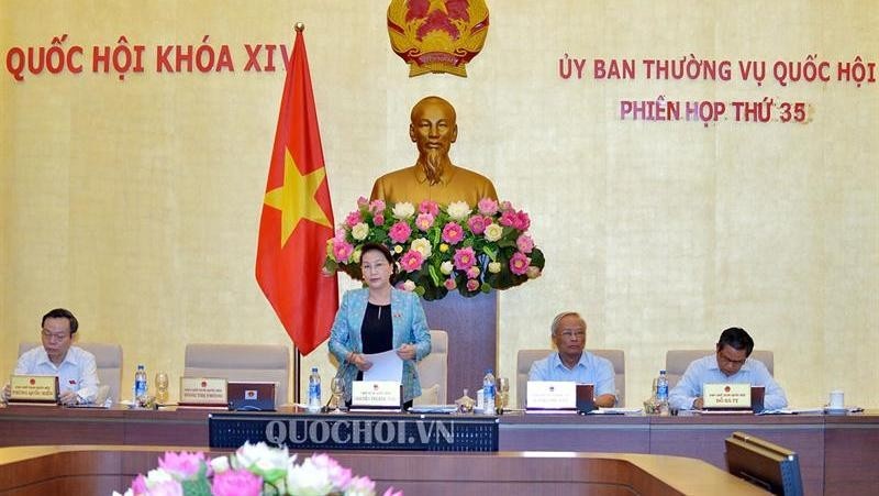 National Assembly Chairwoman Nguyen Thi Kim Ngan chairs a meeting of the Standing Committee (Photo: quochoi.vn)