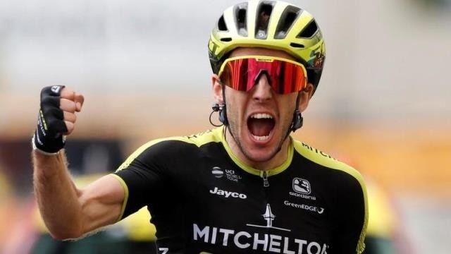 Cycling - Tour de France - The 209.5-km Stage 12 from Toulouse to Bagneres-de-Bigorre - July 18, 2019 - Mitchelton-Scott rider Simon Yates of Britain wins the stage. (REUTERS)