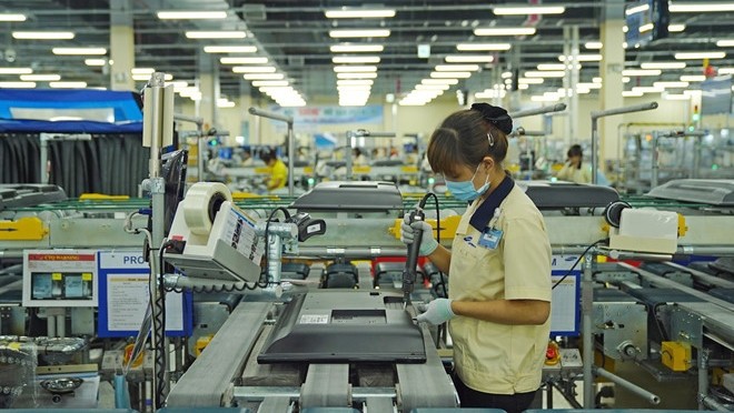 A factory of the Korean electronics firm Samsung in Ho Chi Minh City (Photo: Zing)