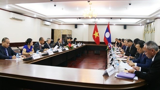 At the fourth political consultation between the Vietnamese and Lao foreign ministries (Photo: VNA)