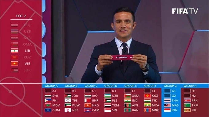 Vietnam join three other Southeast Asian teams, including Thailand, Malaysia and Indonesia, in Group G. (Photo: FIFA)