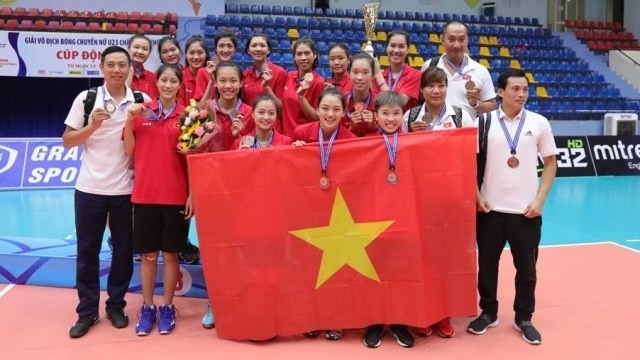 Vietnam finish third-place at the 3rd Asian Women’s U23 Volleyball Championship at home. (Photo: Asian Volleyball Confederation)