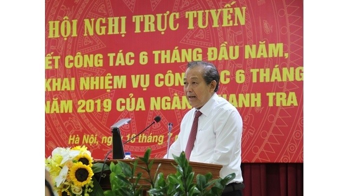 Deputy Prime Minister Truong Hoa Binh speaks at the conference. (Photo: CPV)