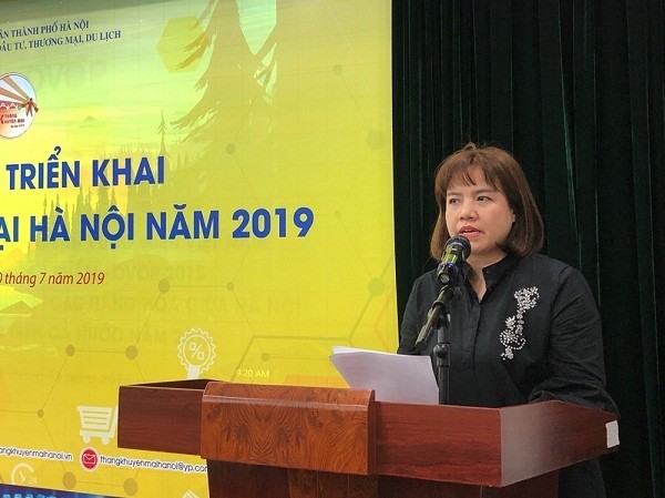 The HPA's Deputy Director Nguyen Thi Mai Anh speaking at the conference (Photo: VGP)