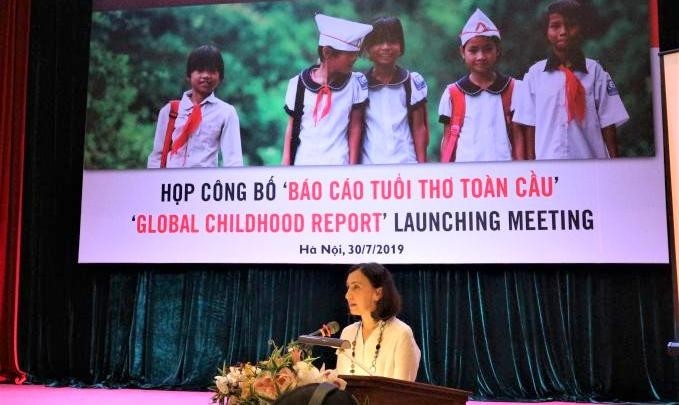 Country Director of Save the Children in Vietnam, Dragana Strinic, addressing the meeting (Photo: Save the Children)