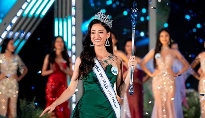 Luong Thuy Linh was crowned Miss World Vietnam 2019 on August 3.