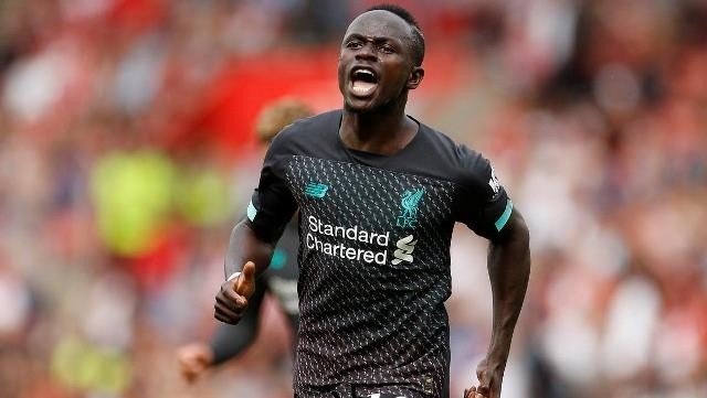 Soccer Football - Premier League - Southampton v Liverpool - St Mary's Stadium, Southampton, Britain - August 17, 2019  Liverpool's Sadio Mane celebrates scoring their first goal   Action Images via Reuters/John Sibley