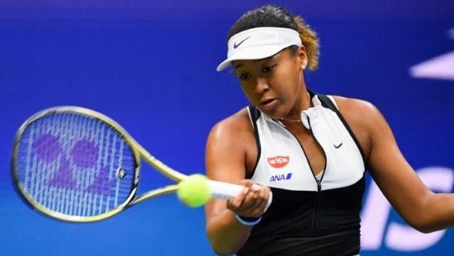 Sept 2, 2019; Flushing, NY, USA; Naomi Osaka of Japan hits to Belinda Bencic of Switzerland  in the fourth round on day eight of the 2019 U.S. Open tennis tournament at USTA Billie Jean King National Tennis Centre. (Photo: USA TODAY Sports)