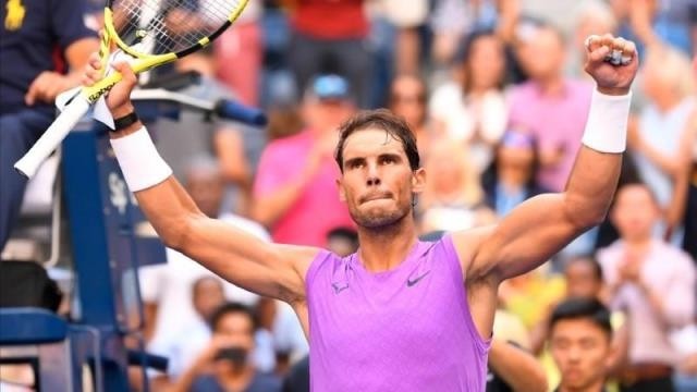 Aug 31, 2019; Flushing, NY, USA; Rafael Nadal of Spain after beating Hyeon Chung of the Republic of Korea in the third round on day six of the 2019 US Open tennis tournament at USTA Billie Jean King National Tennis Centre. (Photo: USA TODAY Sports)
