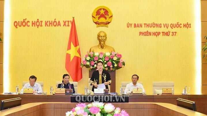 The first day of the National Assembly Standing Committee's 37th meeting (Photo: Quochoi.vn)
