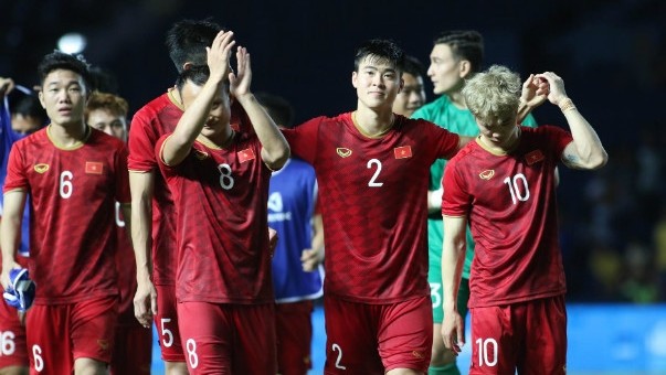 Vietnam (pictured) play out a goalless away draw against Thailand in their Group G opener on September 5.
