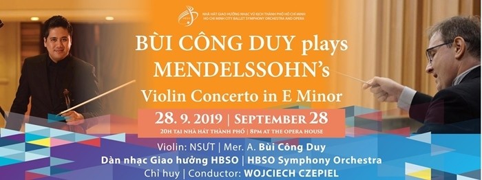 September 23-29: Concert with Bui Cong Duy and Mendelssohn’s Violin Concerto
