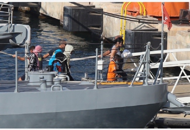 (Illustrative image). Migrants arrive at Haywharf in Floriana, Malta, on August 12, 2019. (Photo: Xinhua)